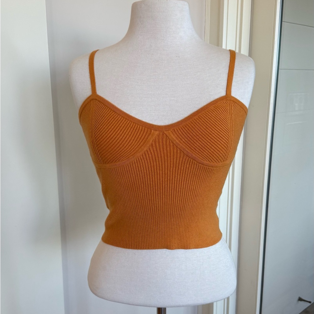 NWT Madewell Yellow Ribbed Cami - Picture 1 of 3
